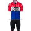 Completo Maglia + Pantaloncino con bretelle 2022 Jumbo-Visma Campione Olandese Manica Corta